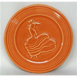 Fiesta Ware  Paprika Colored Embossed Trivet