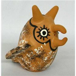 Zuni Pottery Owl by R. Booqua