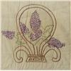 Image 3 : 1970s Hand Embroideried Flower Pot Quilt