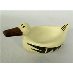 Hopi Duck Miniature Pottery Bowl Hallmark HJR