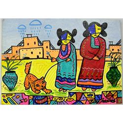 Original Acrylic Painting by Kills Thunder