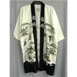 Vintage Japanese Mens Haori Silk Jacket