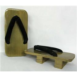 Vintage Japanese Mens Wooden Sandals (Getas)