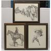 Image 1 : 3 Framed Cowboy Prints by Jim Daly