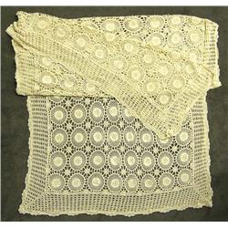 Antique Crocheted Table Cover