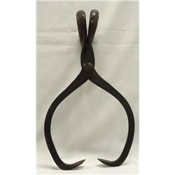 Antique Steel Ice Tongs