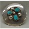 Image 1 : Vintage Sterling Turquoise Pin By Frank Patania