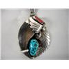 Image 2 : Navajo Bear Claw Pendant Choker Hallmark R. B.