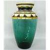 Image 1 : Green Glass Vase Hand Beaded by Kills Thunder