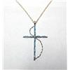 Image 1 : Zuni Sterling Silver Cross Necklace