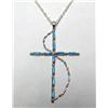 Image 2 : Zuni Sterling Silver Cross Necklace