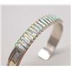 Image 3 : Zuni Sterling Silver Opal Bracelet