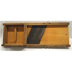 Antique Wood Cabbage Slicer For Sauerkraut