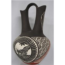Laguna-Acoma Sgraffito Wedding Vase by Pasquale
