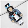 Image 1 : Zuni Silver Inlay Pin/Pendant Hallmark MB