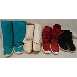 4 Pair Pueblo Moccasins