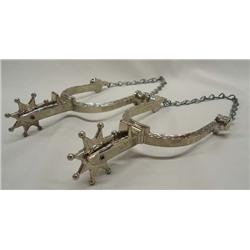 Cowboy Spurs With Sheriff Star Rowels