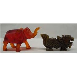 2 Chinese Carvings