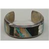 Image 2 : 1950-60 Zuni Channel Inlay Bracelet By J Alexander
