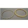 Image 1 : 2 Oriental Ivory Bracelets 1 With 14Kt Gold