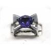 Image 1 : Silver & Alexandrite Contemporary Ring