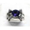 Image 2 : Silver & Alexandrite Contemporary Ring