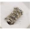 Image 2 : Sterling Silver Accordion Pleated Cast Ring