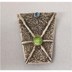 Navajo Silver Sand Cast Buckle by Tom Baldwin