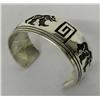 Image 1 : Navajo Silver Bear Bracelet by Rosco Scott