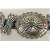 Image 3 : Navajo Sterling Silver Turquoise Concho Belt