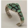 Image 1 : Navajo Silver Turquoise Bracelet 15 Stones