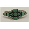 Image 2 : Navajo Silver Turquoise Bracelet 15 Stones