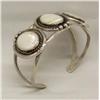 Image 1 : Navajo Silver Mother of Pearl Bracelet