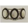 Image 2 : Navajo Silver Mother of Pearl Bracelet