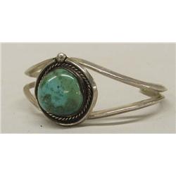 Navajo Silver Turquoise Bracelet
