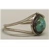 Image 2 : Navajo Silver Turquoise Bracelet