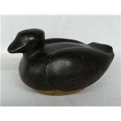 Antique Ironwood Folk Art Duck