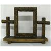 Image 1 : Antique Carved Wood Devotional Frame and Crosses