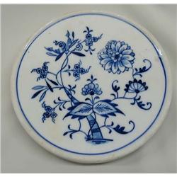 Antique Meissen Cobalt Blue Trivet