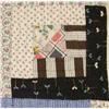 Image 4 : 1950-60's Log Cabin Hand Sewn Quilt