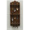 Image 1 : Vintage Spoon Rack and 9 Collector Spoons