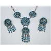 Image 1 : Zuni Petit Point Turquoise Necklace & Earrings