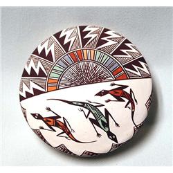 Acoma Miniature Lizard Seed Pottery by D Lewis