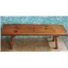 Image 1 : Solid Pine Wood Bench MUST BE PICKED UP