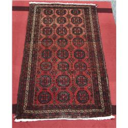 Baluch Afghanistan Gul Motif Rug