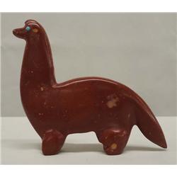 Zuni Pipestone Dinosaur Fetish Signed