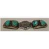 Image 2 : 3 1950-60 Silver Turquoise Watch Bands