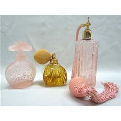 3 Vintage Perfume Bottles