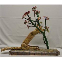 Vintage Mexican Carved Wood Folk Art