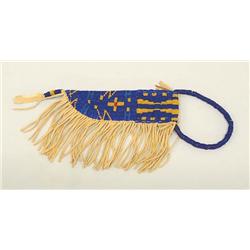 Plains Indian Fully Beaded Deerskin Knife Sheath